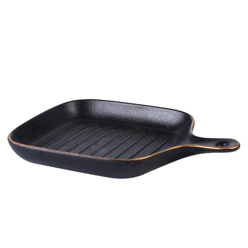 Japanese Amphora Baking Plate Anti-Scalding Hotel Restaurant Pasta Baking Plate Ceramic Gratin Plate Creative Frosted Plate
