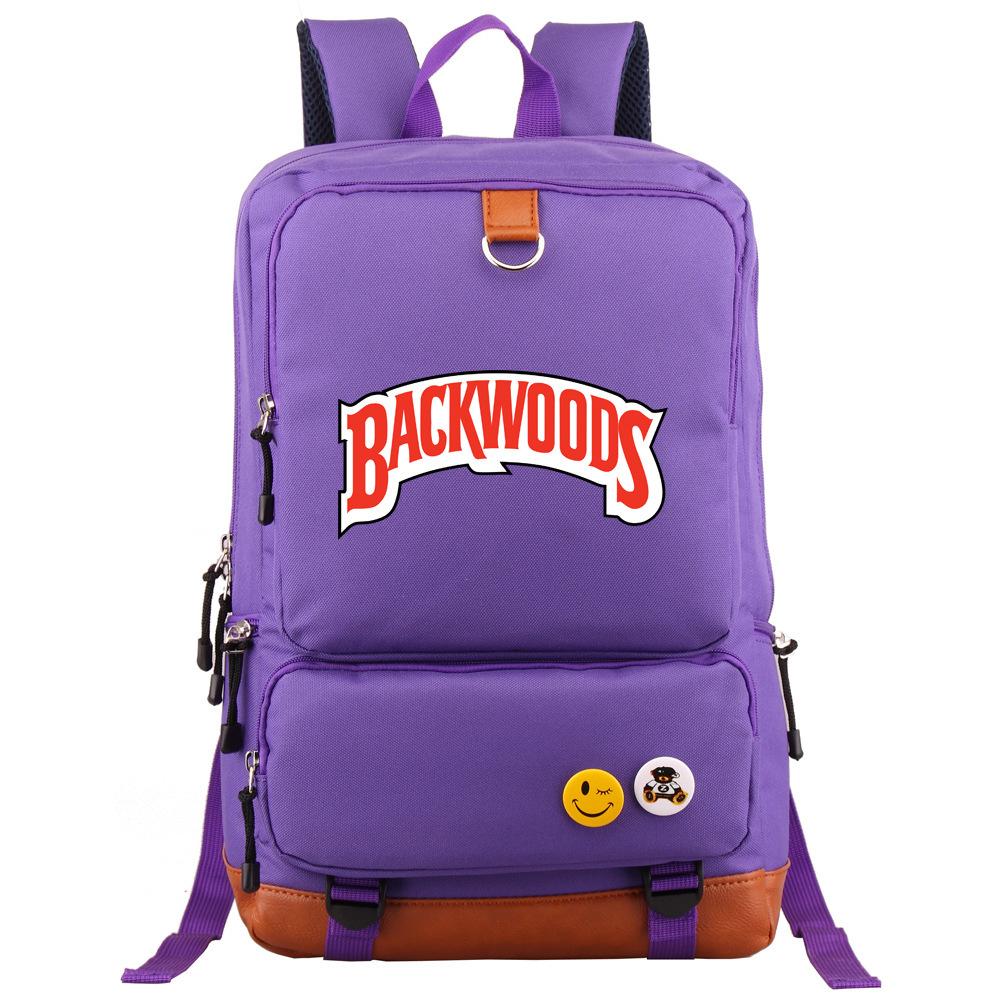 Straight Hair Backwoods Men'S And Women'S Backpacks Travel Bags Computer Bags Student School Bags