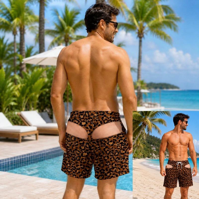 Hot Sale Funny 3D Illusion Men Beach Shorts Prank Fake Butt Print Summer Board Shorts Holiday Party Novelty High Quality