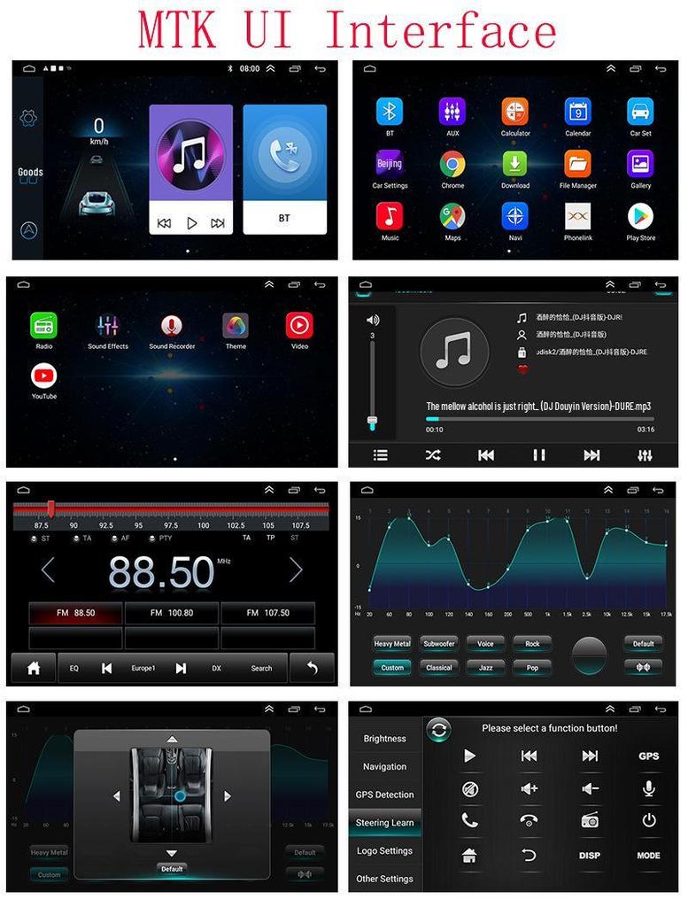 7" Android All-in-One Bluetooth Navigation for Buick Enclave/Chevrolet GMC