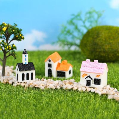 European Modern Miniature Villa Decorative Ornaments for DIY Landscaping
