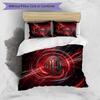 Set Lenzuola Stampa AC Milan 3 Pezzi Morbido Delicato sulla Pelle Lavabile Copripiumino e Federe Set Stagione Unica Camera da Letto
