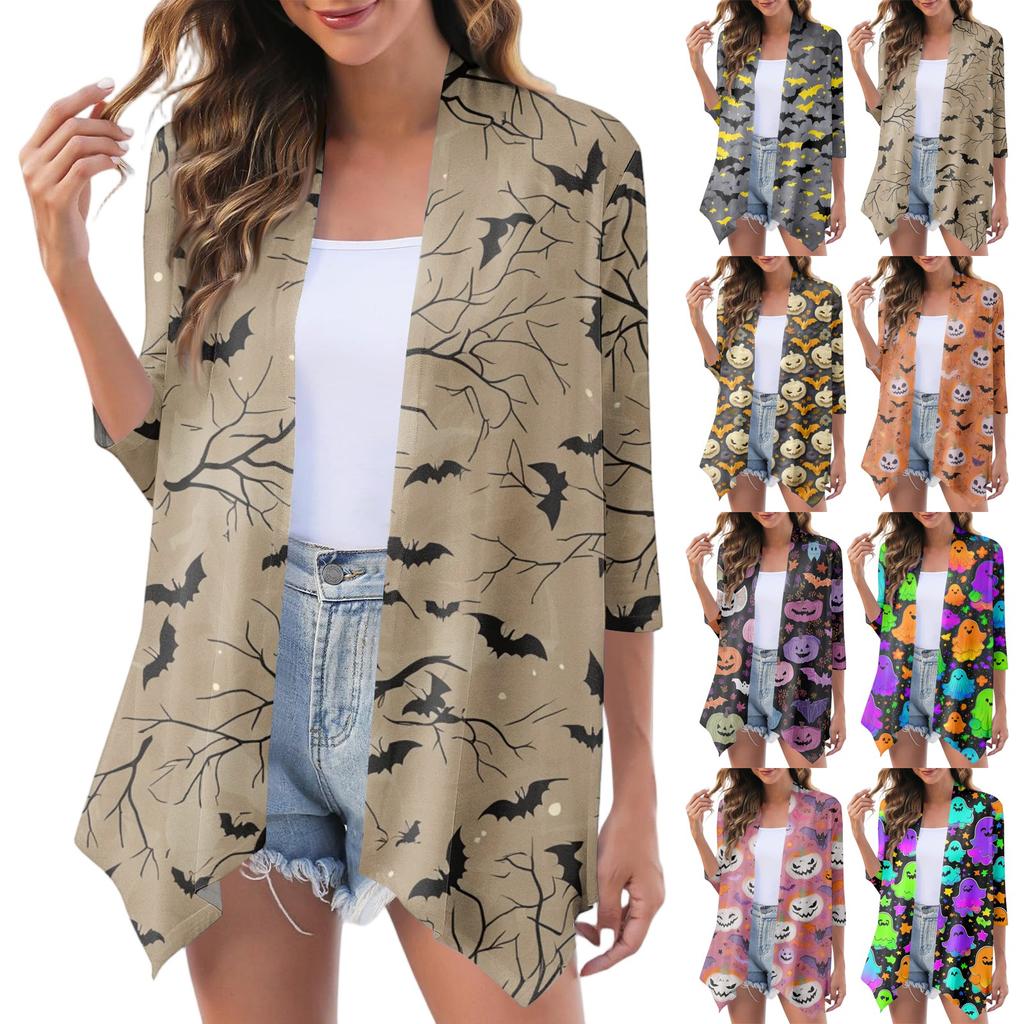 Women's Fashion Casual Cozy Halloween Cardigan Jacket