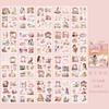 20 Sheets PET Die Cut Stickers Book Girl's Flower Decorative Handmade Scrapbooking Material Diary Album Craft Supplies