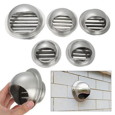 Round Vents Waterproof Cap Ducting Ventilation Grilles Exterior Wall Air Vent Vent Outlet Cover