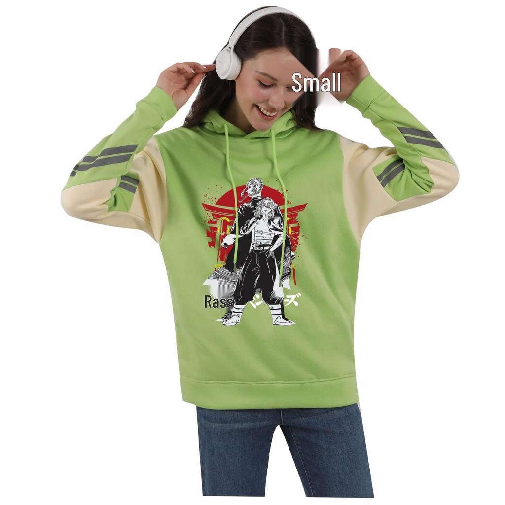 Tokyo Revengers Anime Color Block Hoodie - Autumn/Winter Student Style Sweatshirt