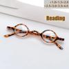 New Personalized Mini Retro Round Reading Glasses For Men Women Fashion Spring Legs Rejuvenated Glasses 237