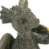 Baby Dragon Reading Book Statue Rainproof Lovely Durable Resin Dragon Sculpture for Garden Wall Office