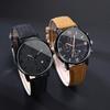 2 Pcs/set Men's Watch Wristwatch Set Casual Sport Men's Watch Set Quartz Pointer Date Watch Set for Holiday Gift Watches Set