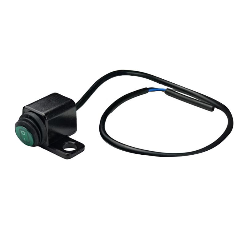 Universal Motorcycle Light Switches Mount with Green LED Indicator Hassle Free Setups Bike Handlebar Light Control Switches