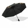 Bears, FloralThemed Automatic Opening and Closing Umbrella 8 Ribs, Suitable for Leisure and Going Out, Outdoor Accessory, Gothic Style, Fa