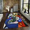 Abstract Cubist Woman Artwork Suitable As a Non-slip Mat for the Living Room or Bedroom Sofa
