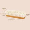 Rubber Suede shoe Brush Nubuck Material Wooden Suede Eraser Soft Stain Removal Care Cleaning Brush for Shoes/Bags/Jacket/Purse
