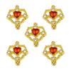 Pack of 5 Handmade Star Necklace Pendant Alloy Texture Geometric Jewelry Finding for Everyday Wear Crafted Accessory