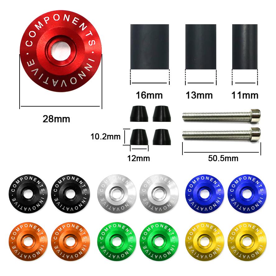 Universal Motorcycle Handlebar End Weight Cap Anti Vibration Slider Plug for Yamaha Suzuki Honda Ducati