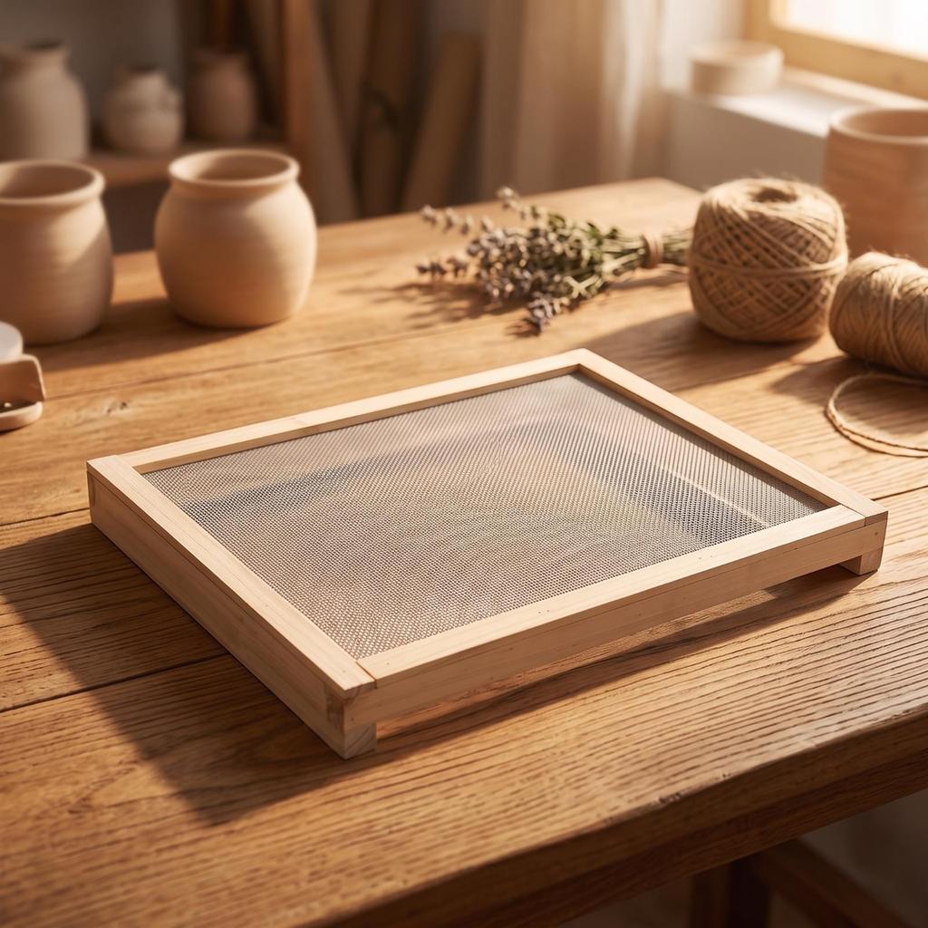 Incense Drying Net Breathable Tray with Mesh Screen for Workbench