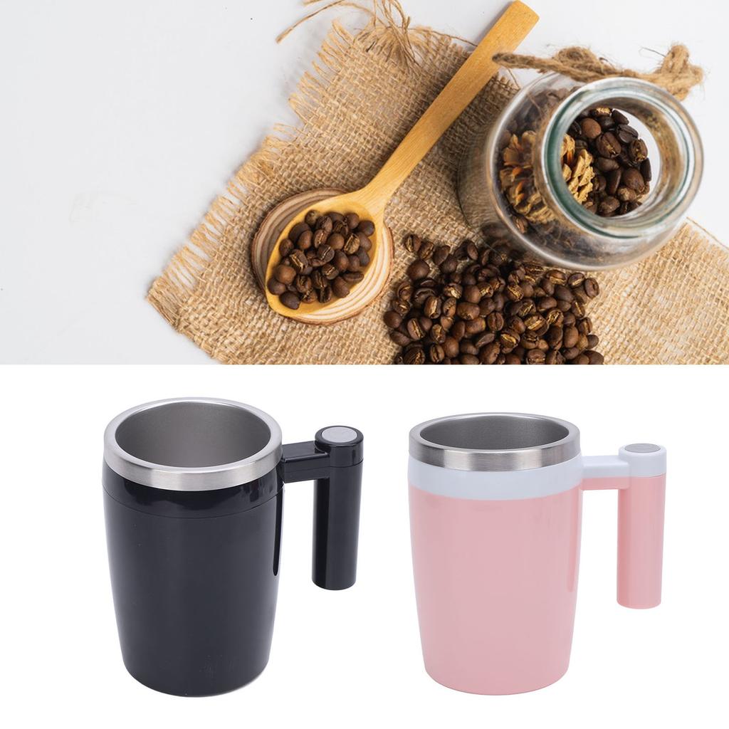 380ml Elektrischer Mischbecher Wiederaufladbarer Edelstahl Selbstmischender Rührbecher für Kaffee Tee