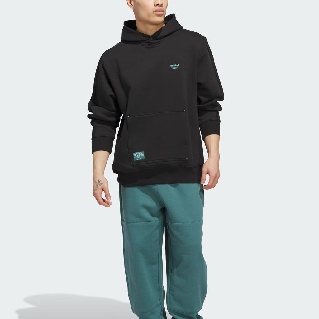 Adidas Oryginalna bluza z kapturem Shmoofoil Heavyweight, wygodna, pulower, z długim rękawem, męska bluza JX5445