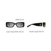 Chanel Logo Rectangle Sunglasses Unisex Sunglasses Black CH5534-C622/S8