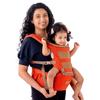 LuvLap Royal Hüftsitz Babytrage 4 Positionen Ergonomisches Design Verstellbare Träger Atmungsaktives Netz Für 6-24 Monate Orange