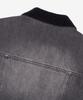 MINDBRIDGE 100% Cotton Collar Contrast Gray Denim Trucker Jacket