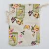 10pcs Cartoon Printing Multicolor Natural Cotton linen Wedding Children's Travel Supplies Cosmetic Sundries Storage gift Bags