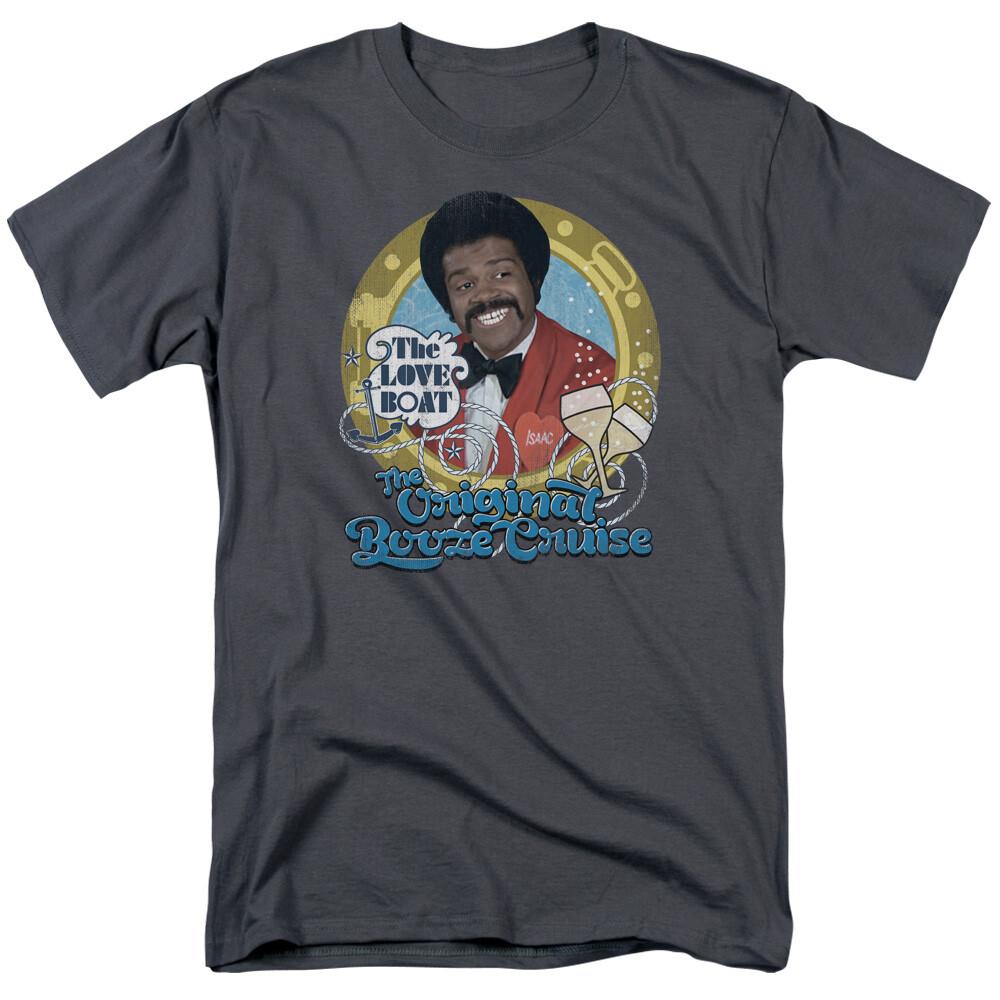 The Love Boat Original Booze Cruise T Shirt Mens Licensed Classic TV Charcoal M