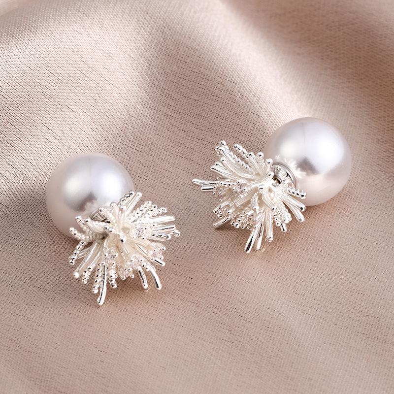 Minimalist Geometric Earrings Cubic Zirconia Studs Lightweight Hypoalleric Silver Tone Cool Style Jewelry for Women Everyday Wear