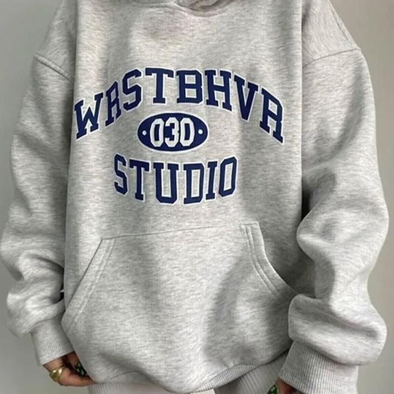 

Толстовка с капюшоном и карманом-кенгуру с принтом унисекс