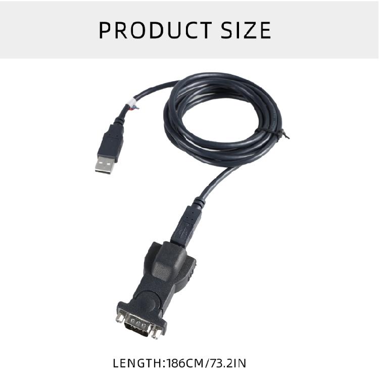 USB To RS232 Serial Cable USB To RS232 DB9 Serial Converter Cable Industrial Adapter for Cashier Register Desktop Laptop
