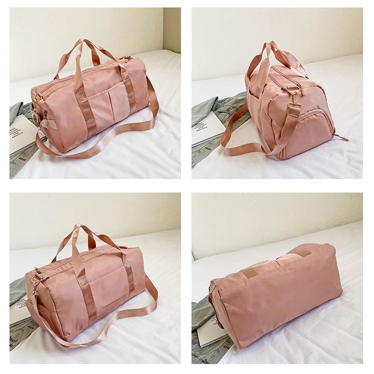 Shoe Compartment Yoga Sports Bag With Wet/Dry Separation, Women's Logo, Large Capacity for Short Trips
