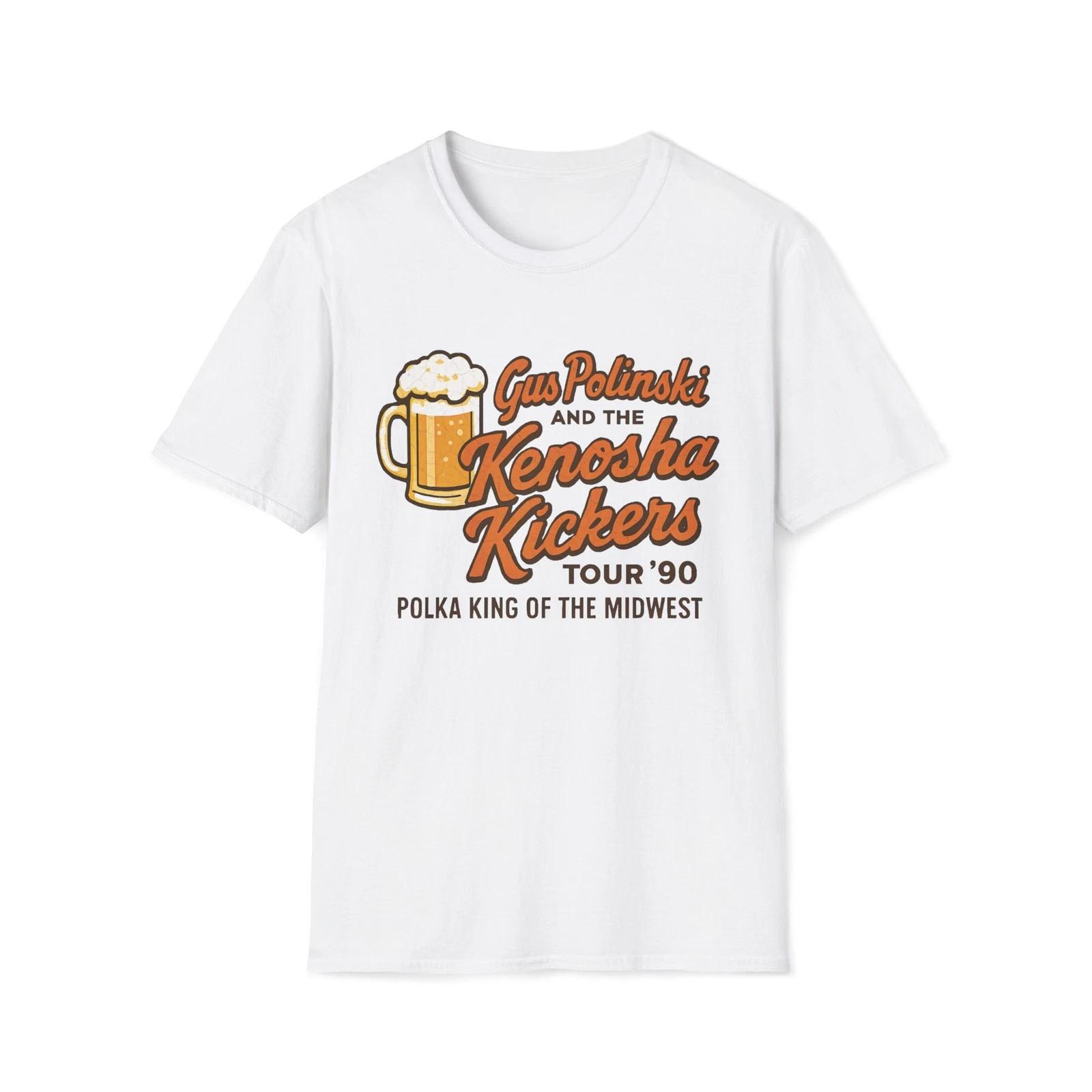 Gus Polinksi Kenosha Kickers T-Shirt | Polka King Midwest Unisex Softstyle Tee S