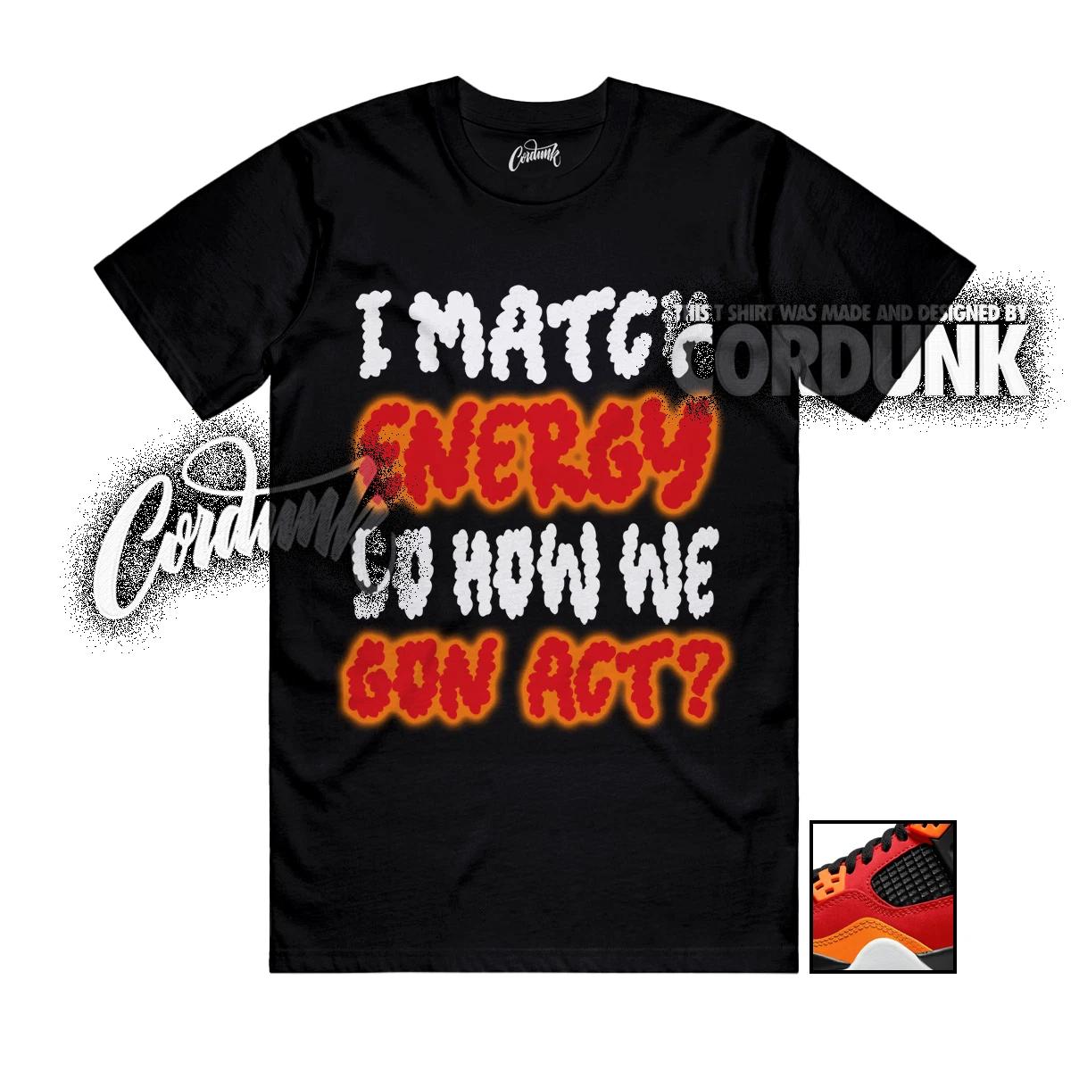 

4 GS Fire Red Starfish Sesame White Black T Shirt Match MATCH 2XL
