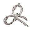Versatile Twisted Bowknot Collar Pin Charm Fashionable Brooch Ornament Trendy Party Dress Decoration for Women and Girls