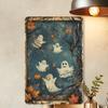 Spooky & Funny Pumpkin Vintage Metal Tin Sign - Durable, Bend-Resistant Wall Art for Halloween Decor, Gardens, Studios - 8x12 In