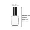 Portable Transparent Glass Perfume Decanter with Screw Cap and Fine Mist Spray 