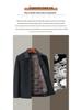 Brand Men's 2025 Autumn/Winter Wool Coat - Lapel, Detachable Down Lining, Double-Faced Wool Overcoat.