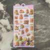 Capybara 3D Embossed Cartoon Animal Bubble Sticker - Cute Capybara Phone Decoration