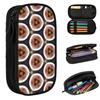 Fig Geometric Pattern Pencil Case for Boys Girls School Pen Box Pencil Bag Stationery Supplies Pen Holder Bag