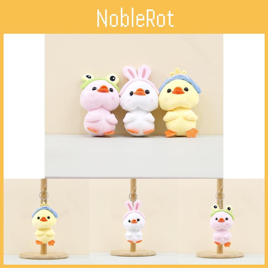 Entzückender Plüsch-Enten-Schlüsselanhänger Niedliches Gelbes Weißes Rosa Entenküken Plüschtier Accessoire