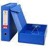 Archivační box A4 z PVC se sponou - Kartonový úložný box na dokumenty pro kancelář a papírnictví