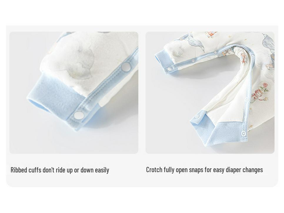 Girls' Winter Quilted Cotton Outfit - Two-Piece Jacket and Pants Set