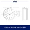 Dulton Double Face Clock 170D2 Matte Brick x A bold wall x x 9cm Raw two-tone double-sided clock. Small, analog, 20.5cm (height) 28.5cm (width)