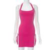 European/American Style 2026 Summer Halterneck Backless Bodycon Dress