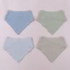 4 Stück Baby Kleinkind Fütterungslätzchen Weiches Reines Baumwoll-Bandana Kleinkind Sabbertuch Dreieck Schal Geschenke Musselin Saugfähiges Speichel T