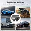 Tire Pressure Monitoring System with 4 Sensors USB/Solar TPMS Tire Pressure Monitor System for Car SUV Sedan