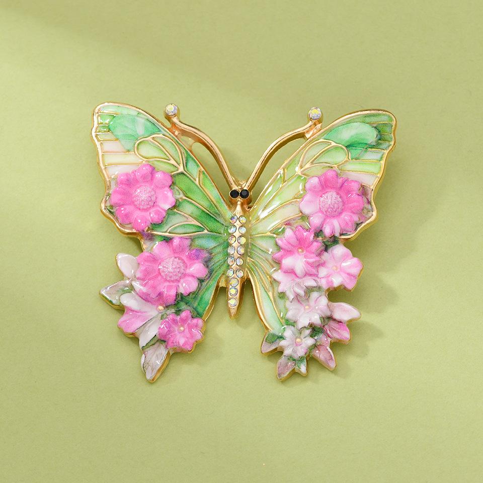 Eco-Friendly Enamel Butterfly Brooch: Elegant, Versatile Fashion Pin