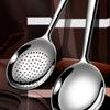 Kitchen Supplies 304 Stainless Steel Large Soup Spoon Rust-proof Deepen Communal Spoon Food Grade Simple Serving Spoon Dinner