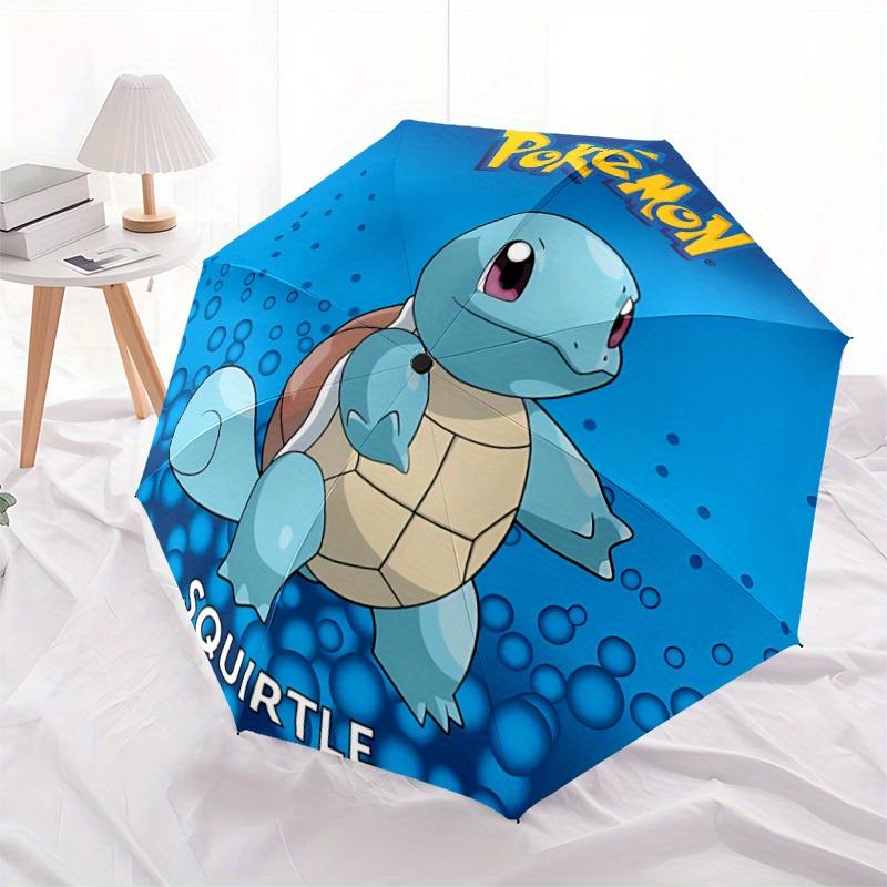 Pokemon Squirtle Ombrello Pieghevole ad Apertura/Chiusura Automatica, Compatto Portatile, Regalo Perfetto per Compleanno, Natale0809199