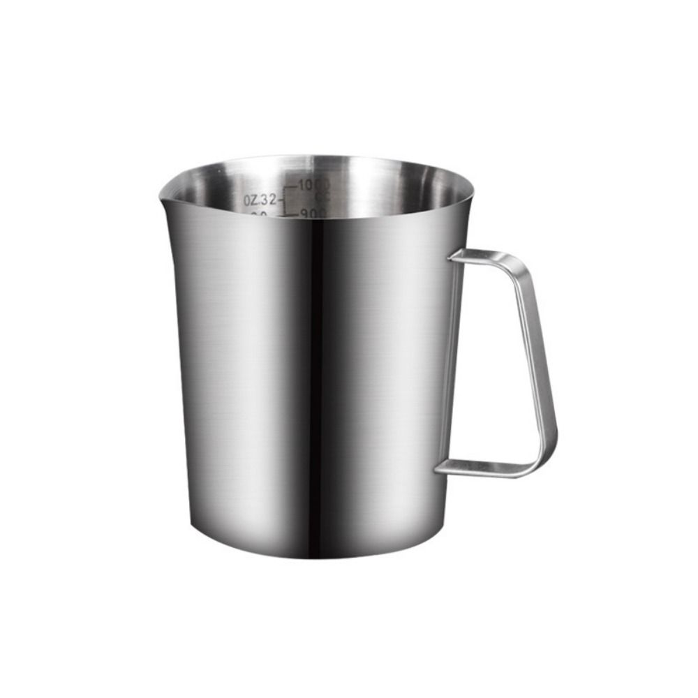 Stainless Steel Graduated Cup with Scale Milk Frothing Jug Stainless Steel Cup Coffee Making